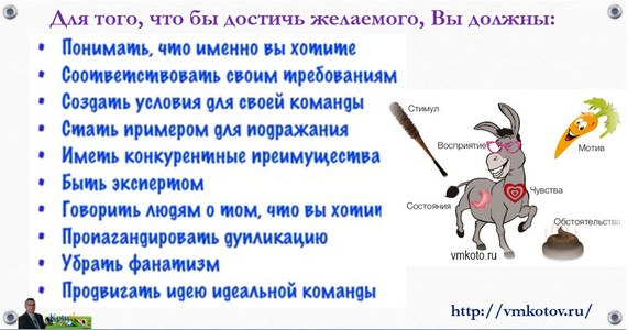 что нужно, что бы достичь желаемого